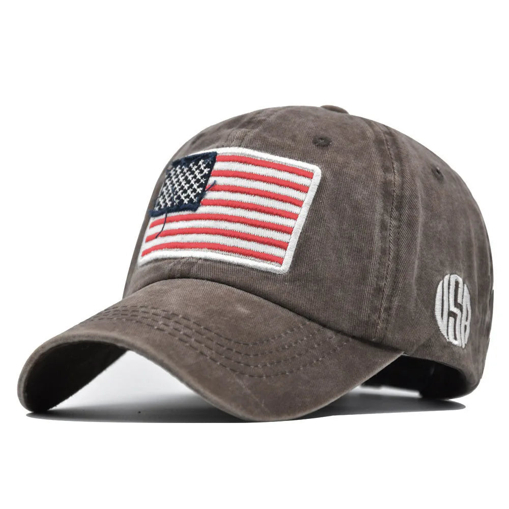 Stars & Stripes Washed Cotton Cap - detail view 1
