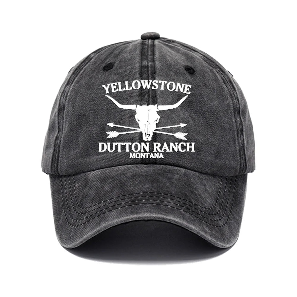 Ranch Longhorn Washed Cotton Cap - detail view 2