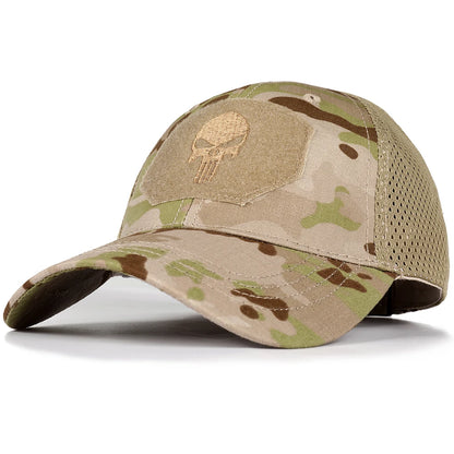 Sentinel Skull Camo Cap in Desert Camo - side view