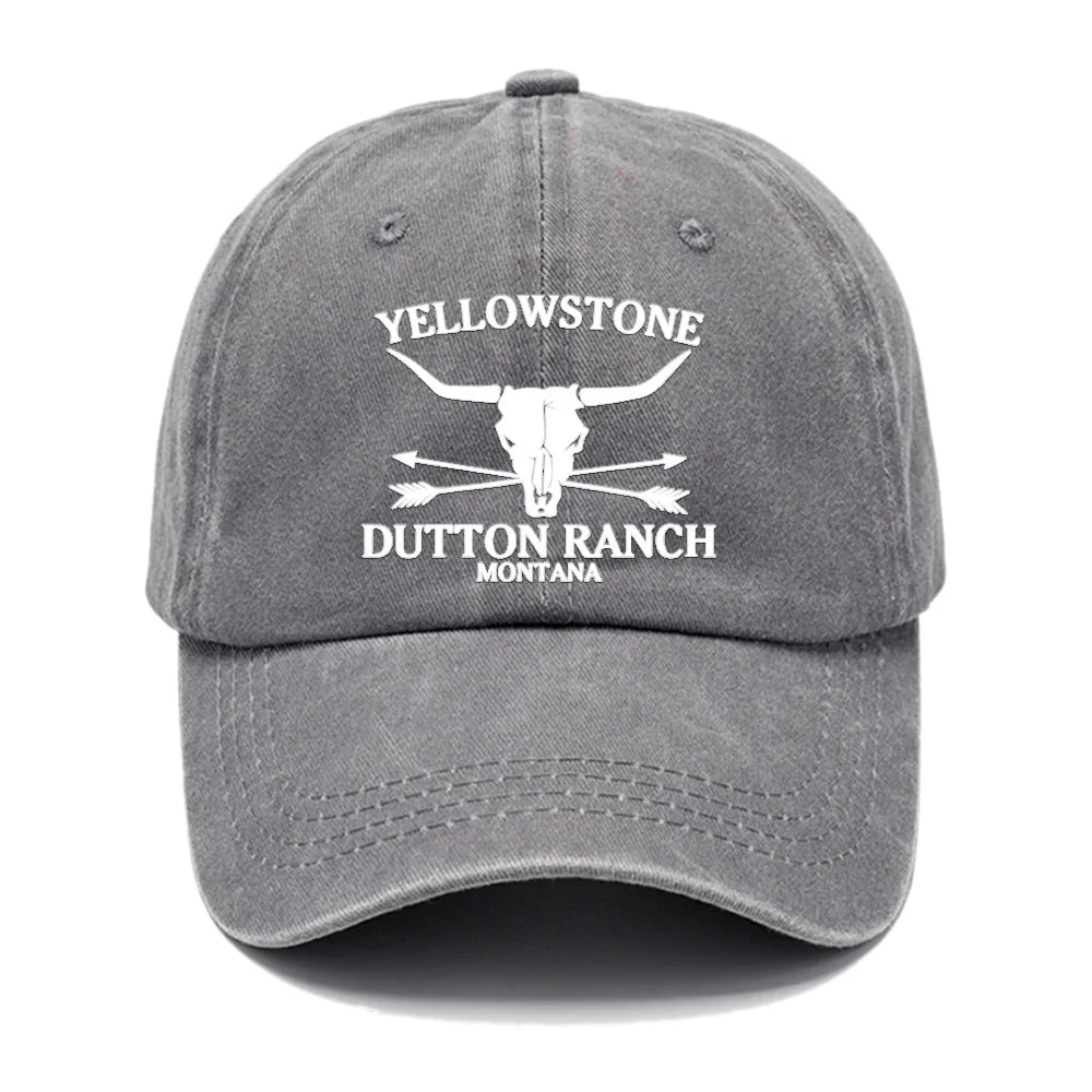 Ranch Longhorn Washed Cotton Cap - detail view 3