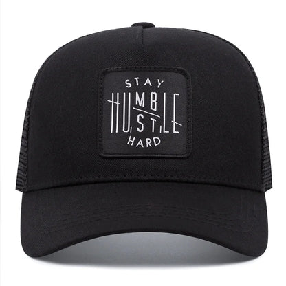 Stay Humble Hustle Hard Trucker Cap - detail view 1