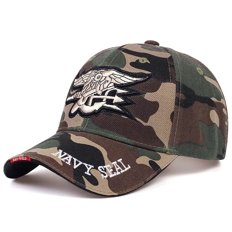 Trident Insignia Tactical Cap in Desert Camo - side view