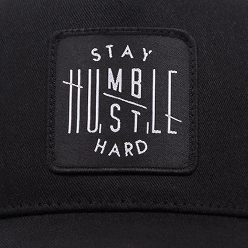 Stay Humble Hustle Hard Trucker Cap - detail view 2