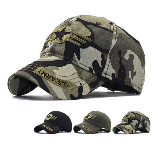 Vanguard Camo Star Cap in Army Camo - front view