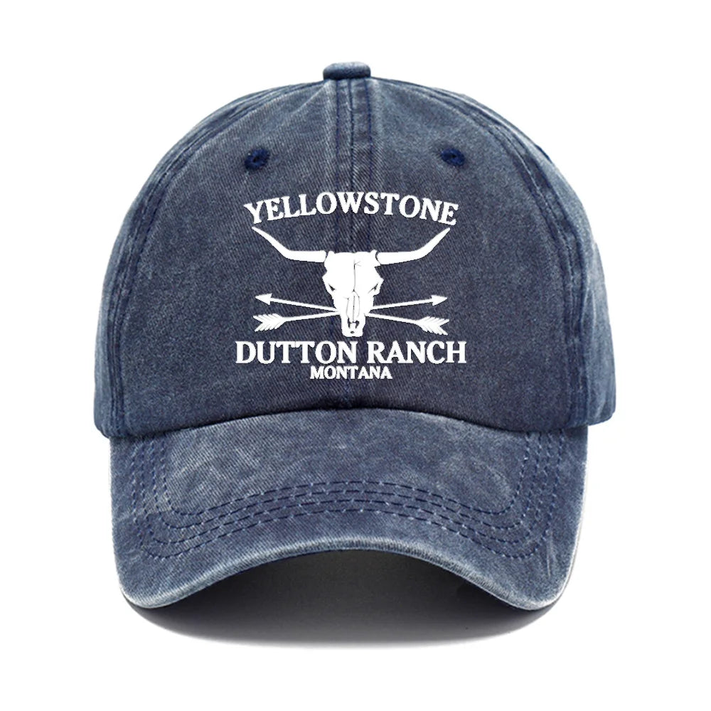 Ranch Longhorn Washed Cotton Cap - detail view 1