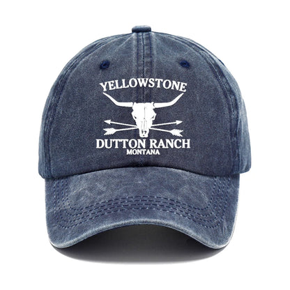 Ranch Longhorn Washed Cotton Cap - detail view 1