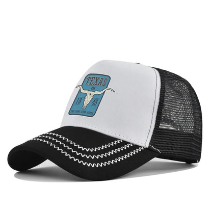 Texas Longhorn Mesh Trucker Cap - detail view 1